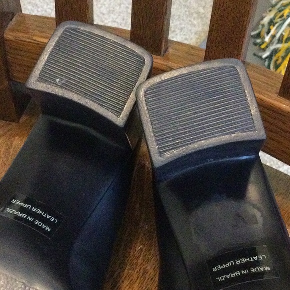 Bata Square Toe Chunky Heels - Picture 9 of 13